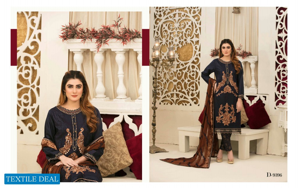 Tawakkal Audre Viscose Aari Embroidery Wholesale Pakistani Salwar Kameez