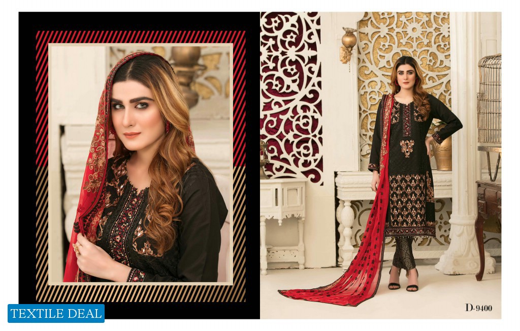 Tawakkal Audre Viscose Aari Embroidery Wholesale Pakistani Salwar Kameez