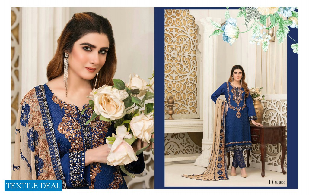 Tawakkal Audre Viscose Aari Embroidery Wholesale Pakistani Salwar Kameez