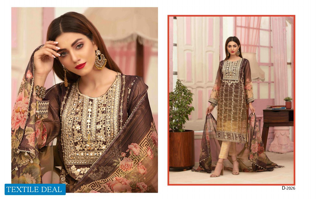 Tawakkal Caria Shaded masuri Digital Pakistani Salwar Kameez