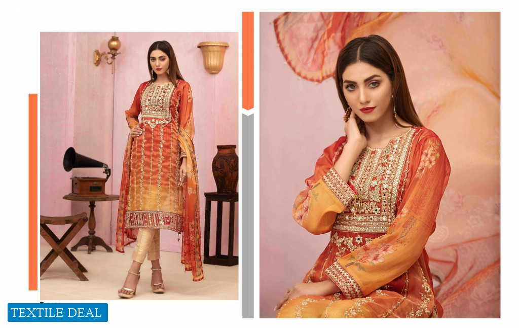 Tawakkal Caria Shaded masuri Digital Pakistani Salwar Kameez