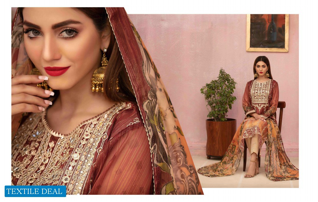 Tawakkal Caria Shaded masuri Digital Pakistani Salwar Kameez