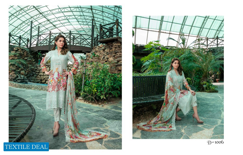 Tawakkal Dulcinea Wholesale Lawn Schiffli Digital print Pakistani Dress