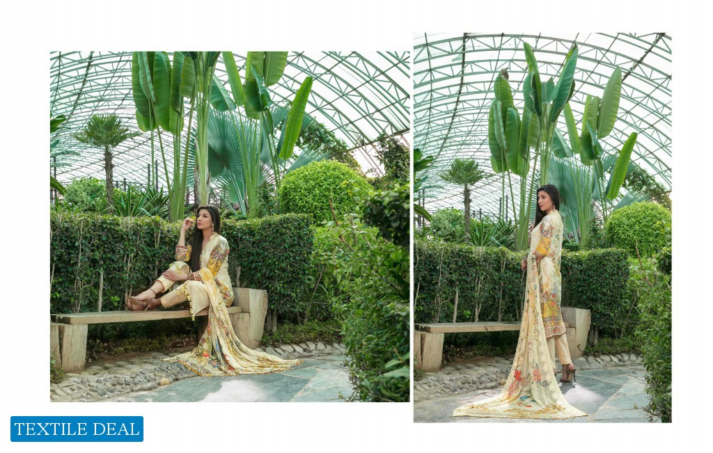 Tawakkal Dulcinea Wholesale Lawn Schiffli Digital print Pakistani Dress