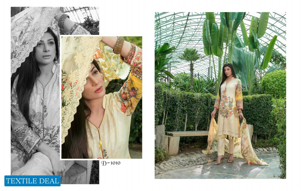 Tawakkal Dulcinea Wholesale Lawn Schiffli Digital print Pakistani Dress