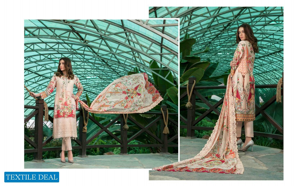 Tawakkal Dulcinea Wholesale Lawn Schiffli Digital print Pakistani Dress