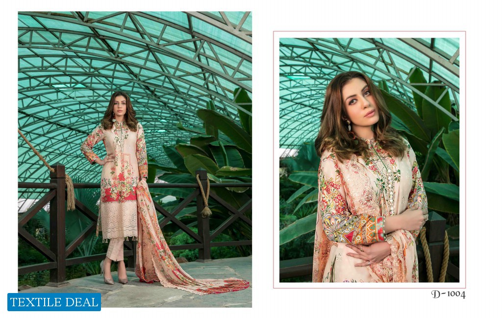 Tawakkal Dulcinea Wholesale Lawn Schiffli Digital print Pakistani Dress