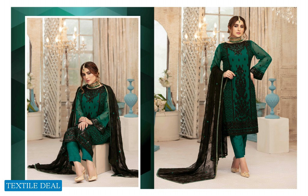 Tawakkal Eirene Chiffon Luxury Wholesale branded Pakistani Salwar Kameez