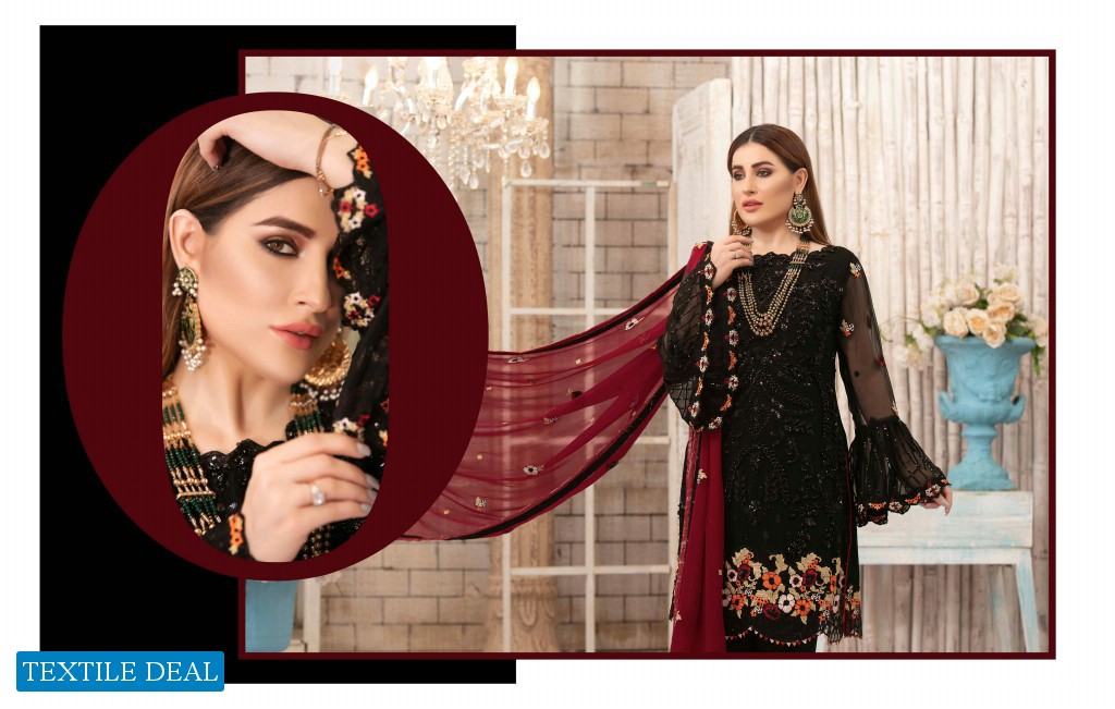 Tawakkal Eirene Chiffon Luxury Wholesale branded Pakistani Salwar Kameez