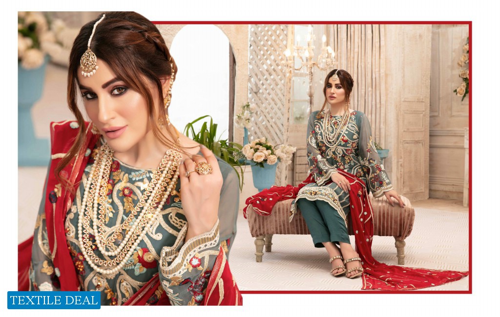 Tawakkal Eirene Chiffon Luxury Wholesale branded Pakistani Salwar Kameez