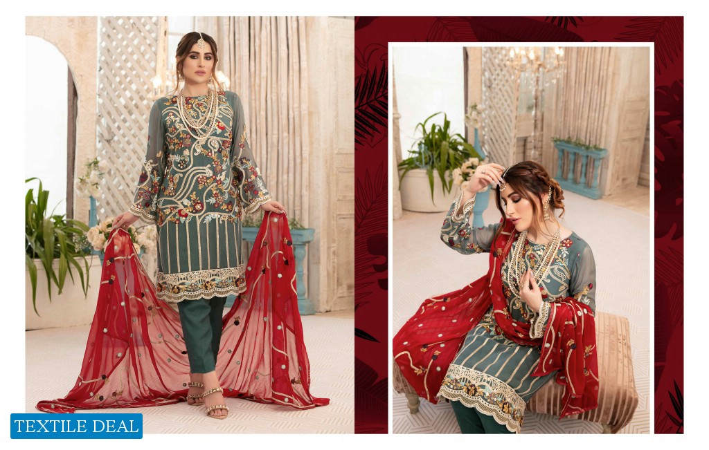 Tawakkal Eirene Chiffon Luxury Wholesale branded Pakistani Salwar Kameez