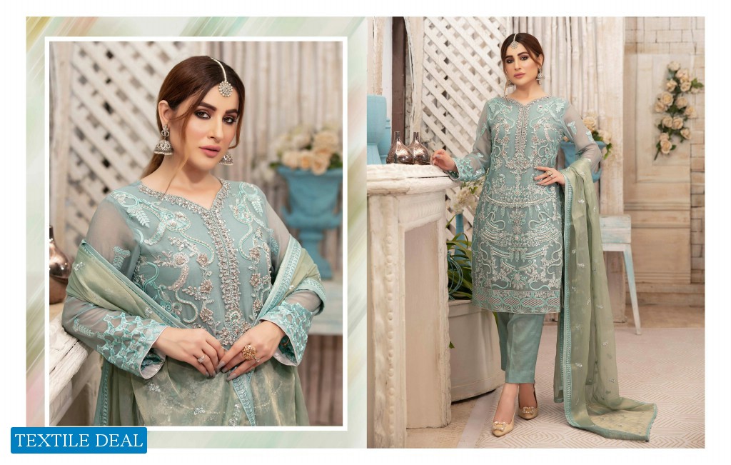Tawakkal Eirene Chiffon Luxury Wholesale branded Pakistani Salwar Kameez