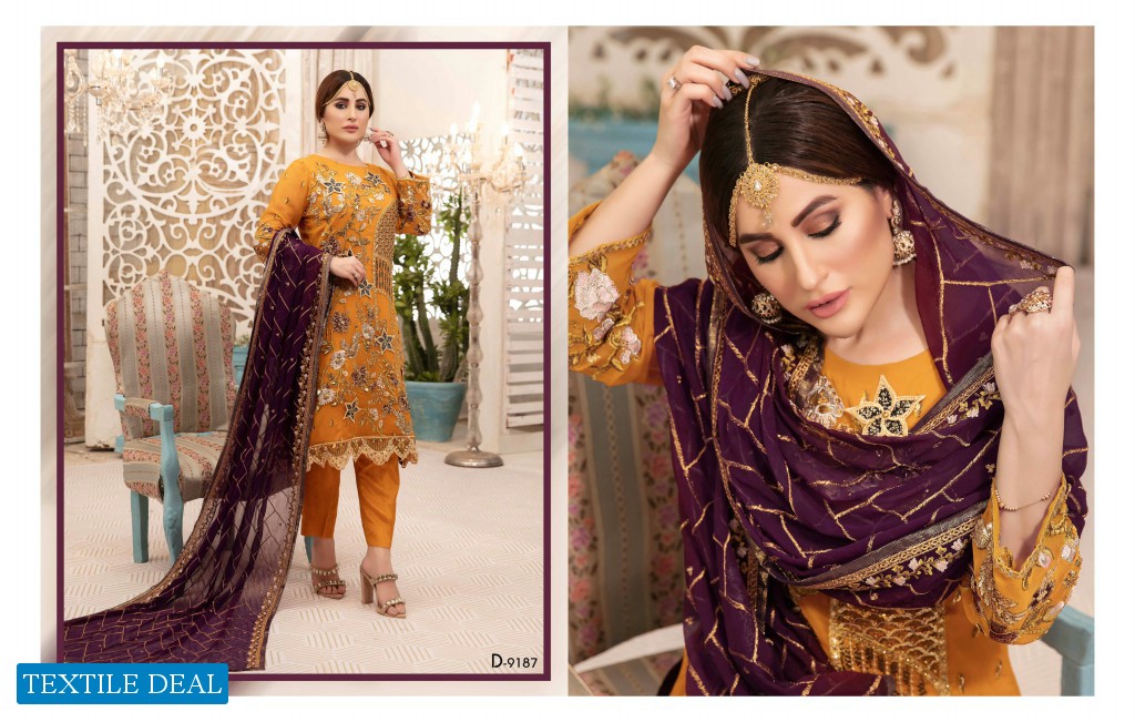 Tawakkal Eirene Chiffon Luxury Wholesale branded Pakistani Salwar Kameez