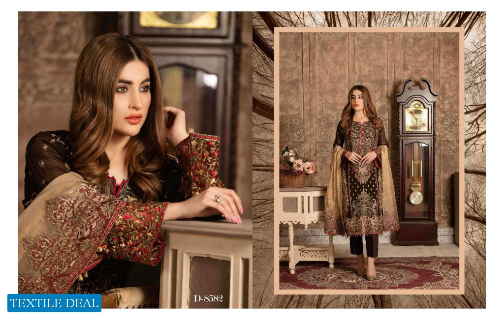 Tawakkal Floraison Chiffon wholesale branded Pakistani Salwar Kameez