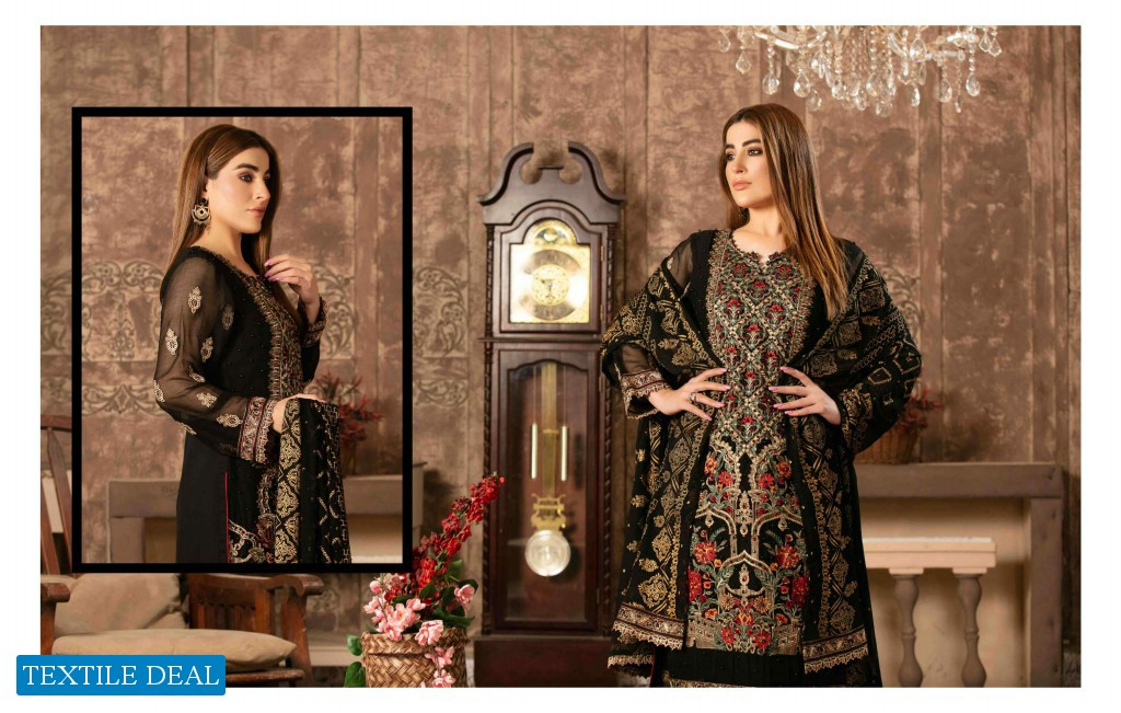 Tawakkal Floraison Chiffon wholesale branded Pakistani Salwar Kameez