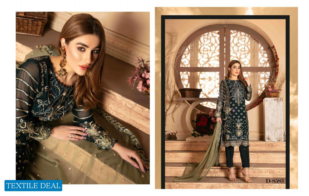 Tawakkal Floraison Chiffon wholesale branded Pakistani Salwar Kameez