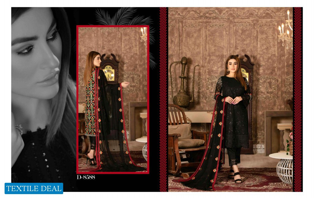 Tawakkal Floraison Chiffon wholesale branded Pakistani Salwar Kameez