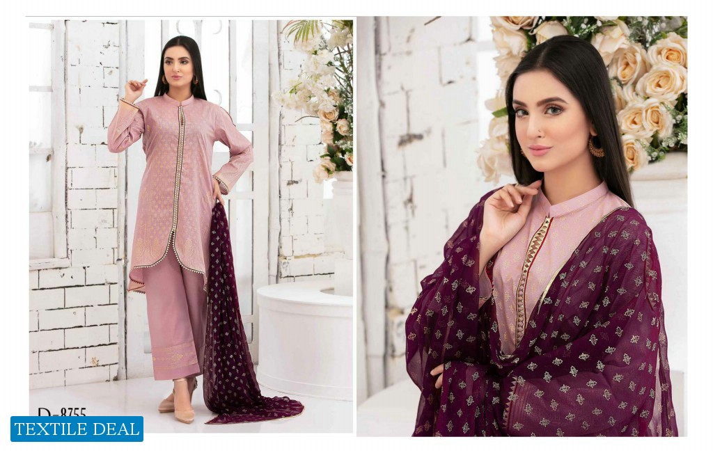 Tawakkal Gold Odyssey Table Printed Lawn Chiffon Collection Pakistani Dress At Wholesale Rate