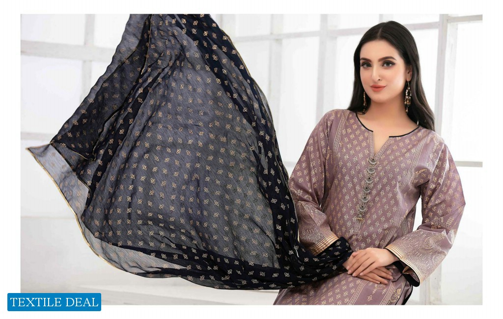 Tawakkal Gold Odyssey Table Printed Lawn Chiffon Collection Pakistani Dress At Wholesale Rate