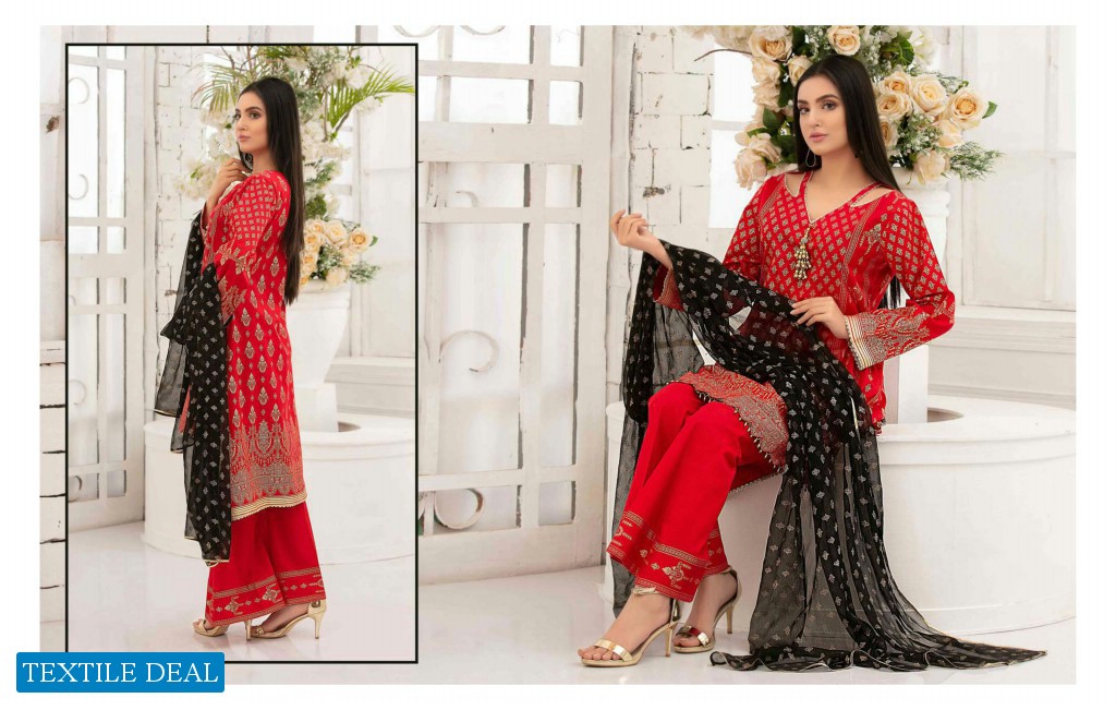 Tawakkal Gold Odyssey Table Printed Lawn Chiffon Collection Pakistani Dress At Wholesale Rate