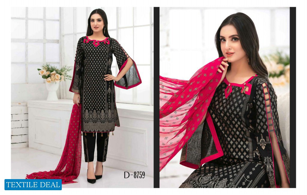 Tawakkal Gold Odyssey Table Printed Lawn Chiffon Collection Pakistani Dress At Wholesale Rate