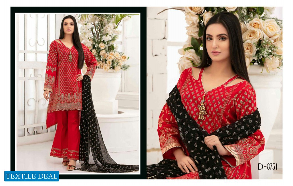 Tawakkal Gold Odyssey Table Printed Lawn Chiffon Collection Pakistani Dress At Wholesale Rate