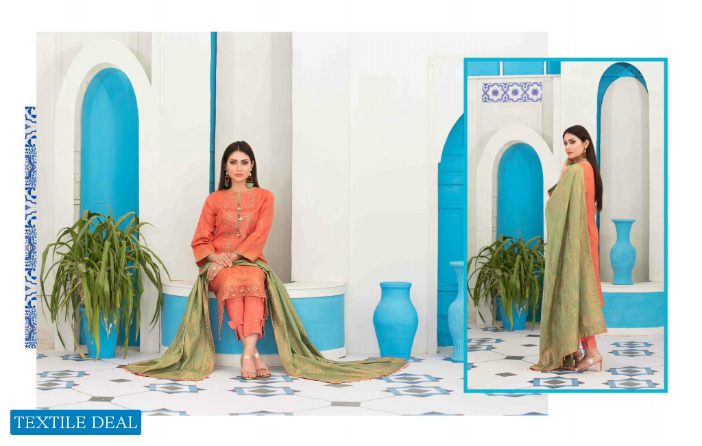 Tawakkal Luxuriously Gold Wholesale Real Pakistani Dress