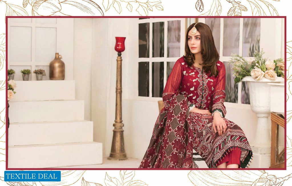 Tawakkal Que Sera Wholesale Fancy Embroidery Chiffon Pakistani Catalog