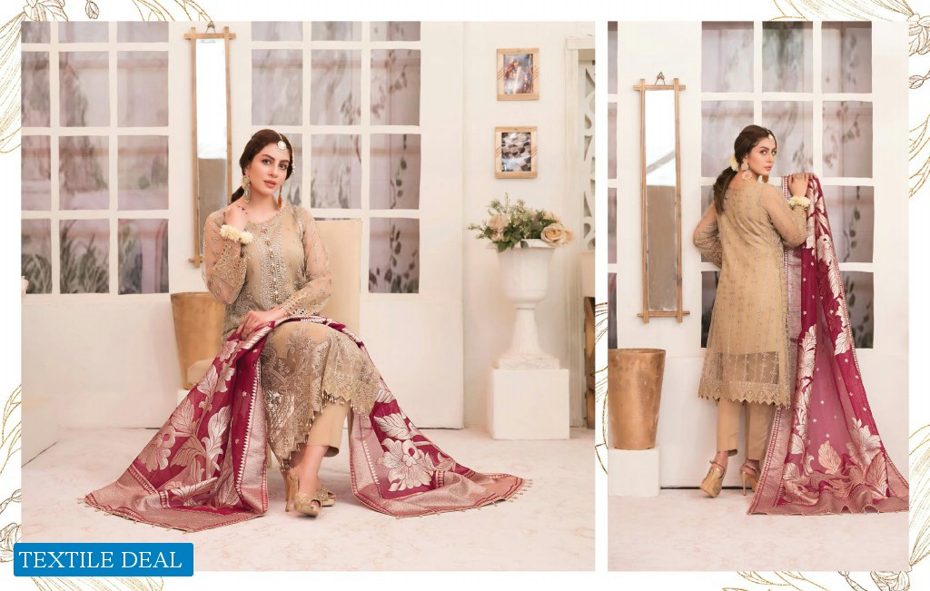 Tawakkal Que Sera Wholesale Fancy Embroidery Chiffon Pakistani Catalog