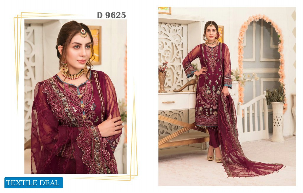 Tawakkal Que Sera Wholesale Fancy Embroidery Chiffon Pakistani Catalog