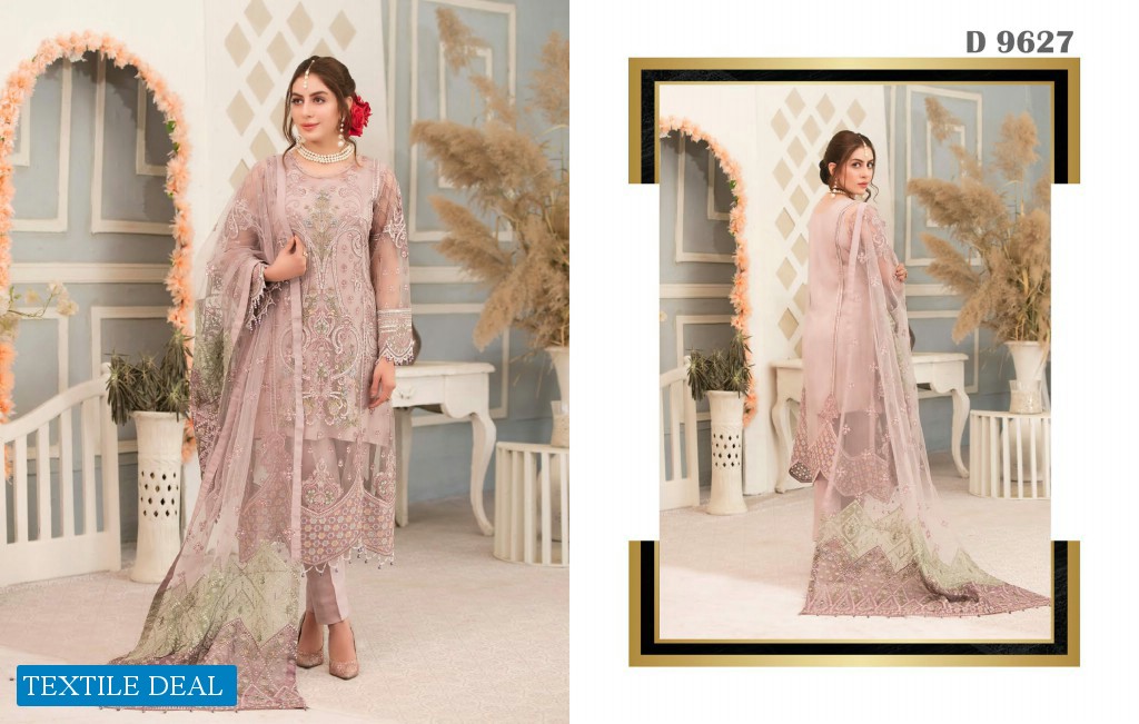 Tawakkal Que Sera Wholesale Fancy Embroidery Chiffon Pakistani Catalog