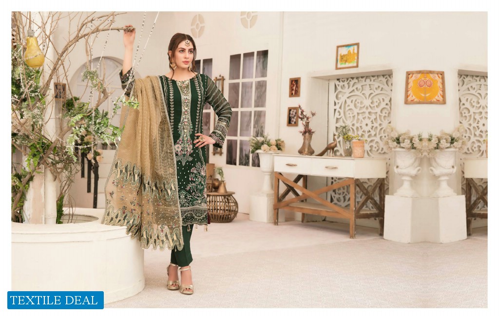 Tawakkal Que Sera Wholesale Fancy Embroidery Chiffon Pakistani Catalog