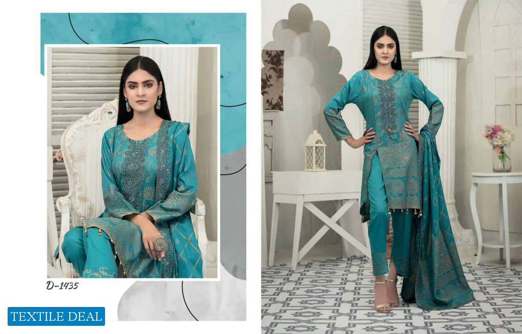 Tawakkal Salijaan Wholesale Original Lawn Broshia Banarasi With Embroidery Dress