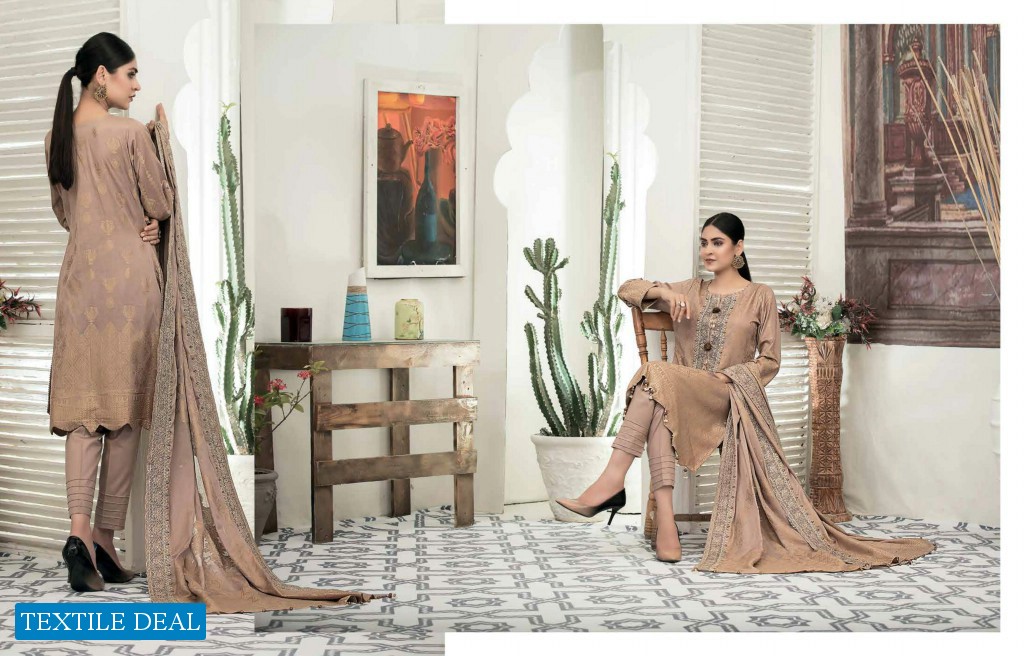 Tawakkal Salijaan Wholesale Original Lawn Broshia Banarasi With Embroidery Dress