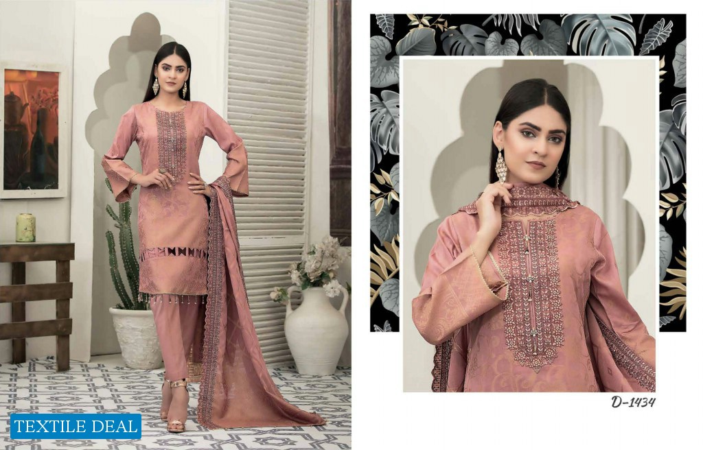 Tawakkal Salijaan Wholesale Original Lawn Broshia Banarasi With Embroidery Dress