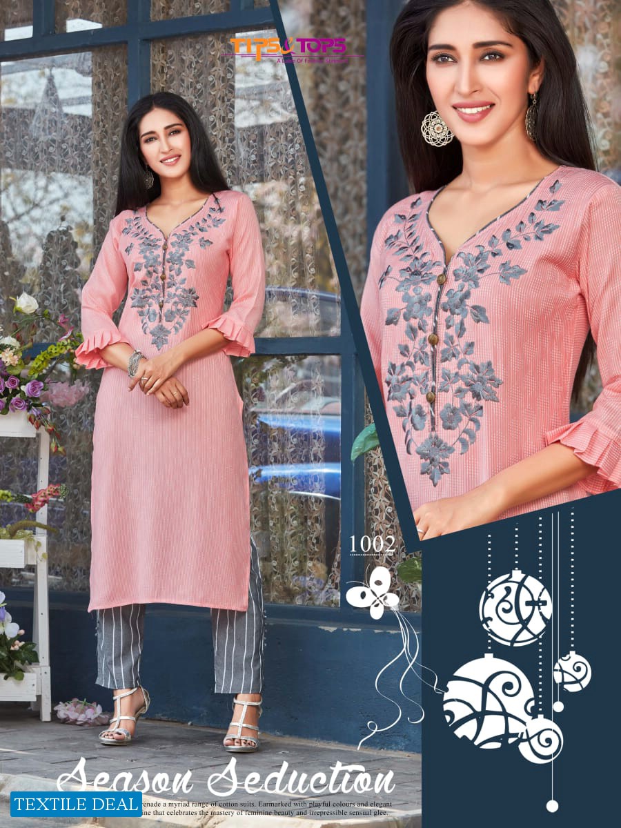 Tips Tops Madina Vol-2 Wholesale Kurti With Pant