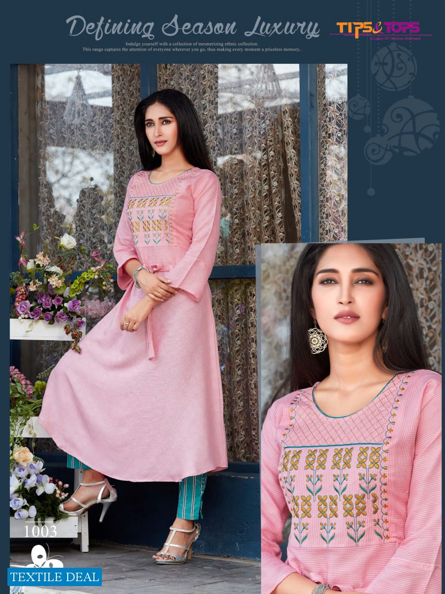 Tips Tops Madina Vol-2 Wholesale Kurti With Pant