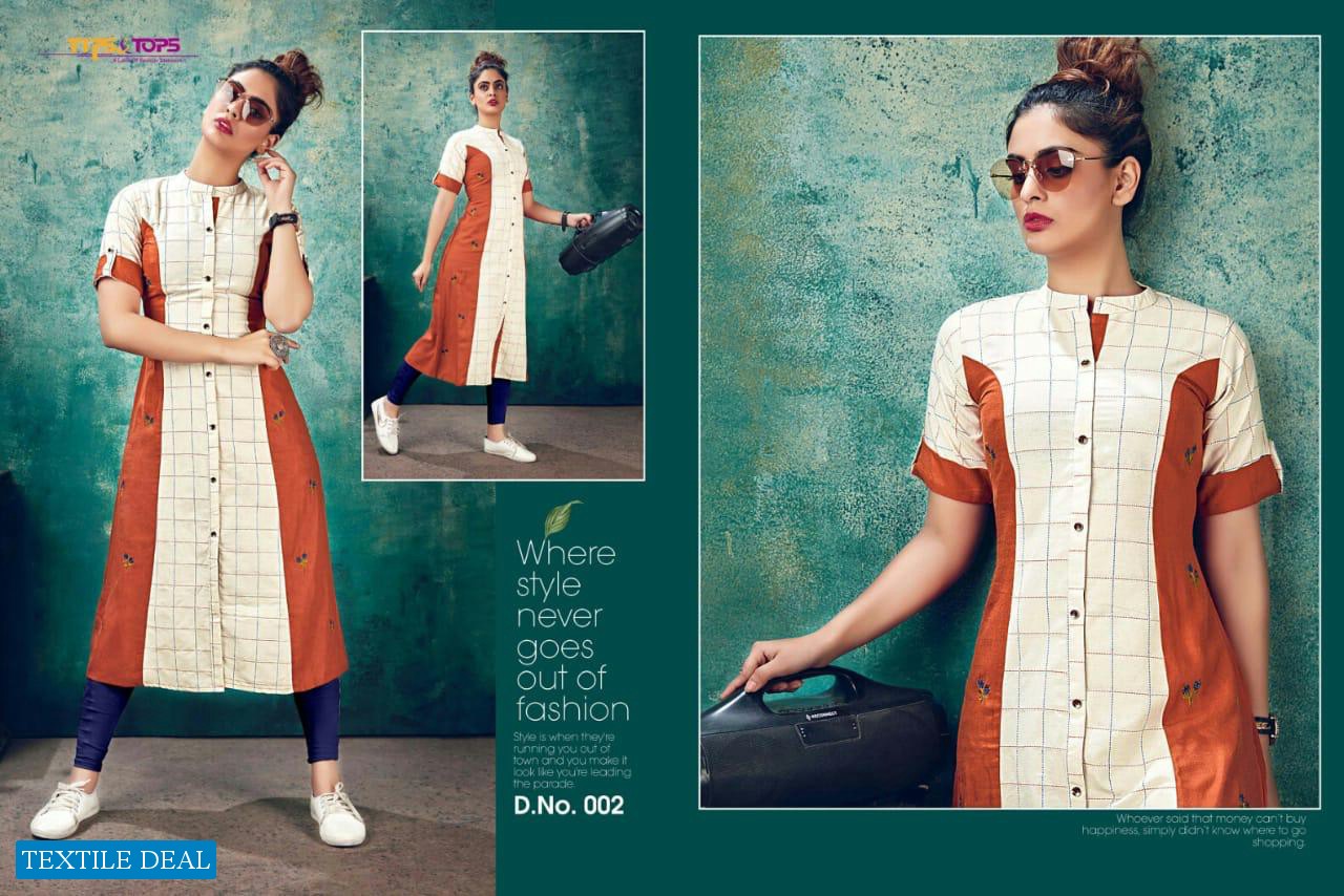 Tips Tops Maya Wholesale Long Kurtis Collection