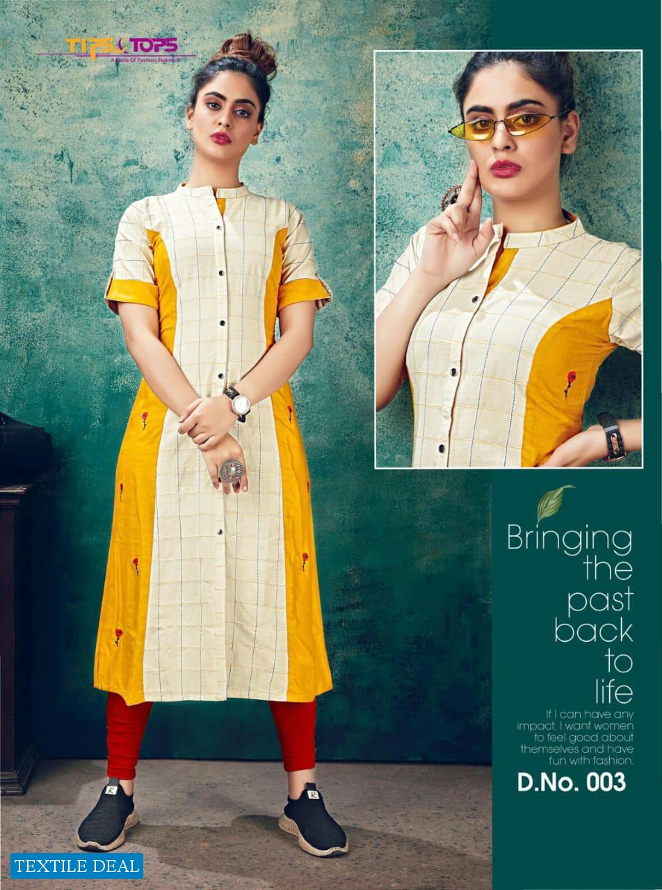 Tips Tops Maya Wholesale Long Kurtis Collection
