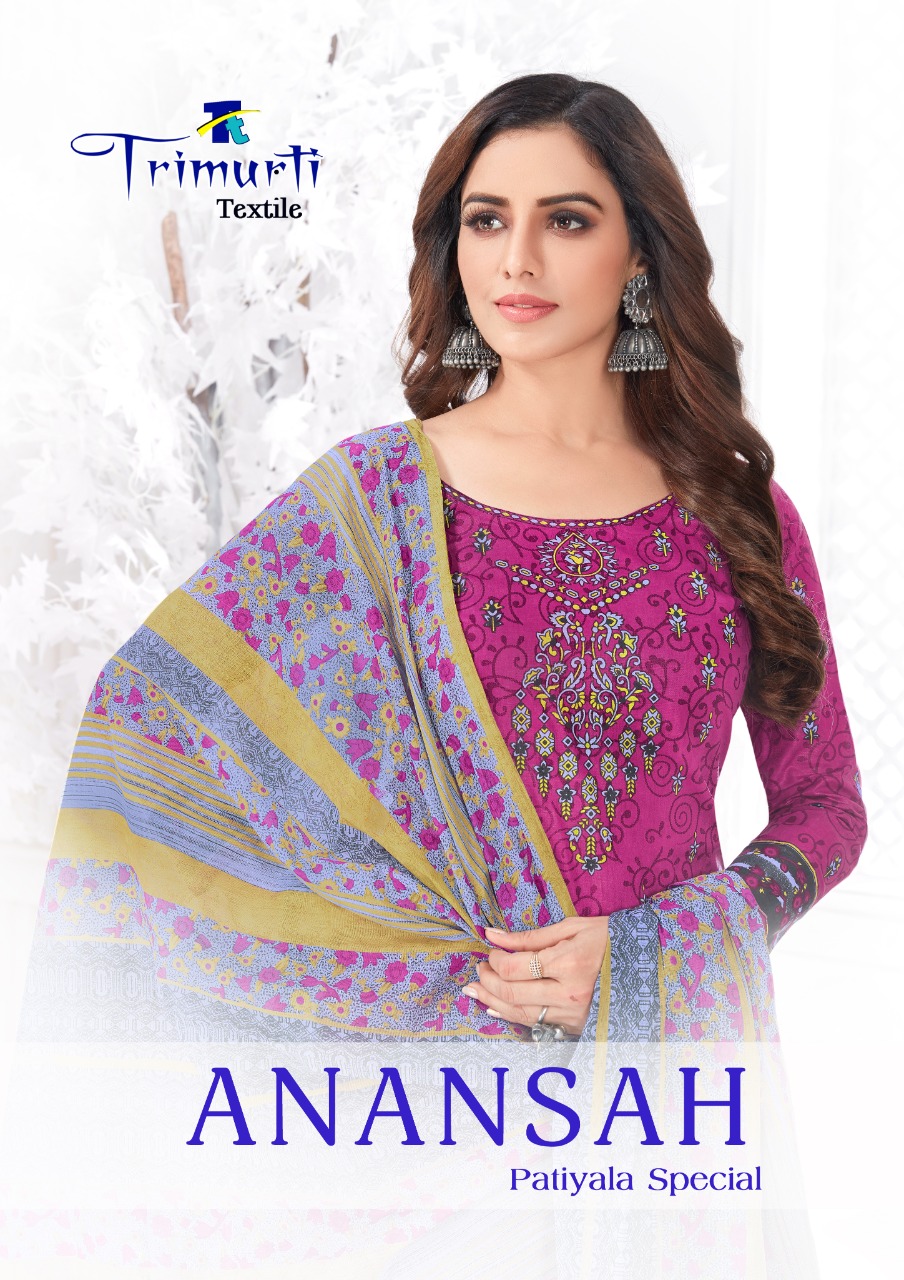 Trimurti Anansah Patiyala Special Wholesale Printed Dress Material