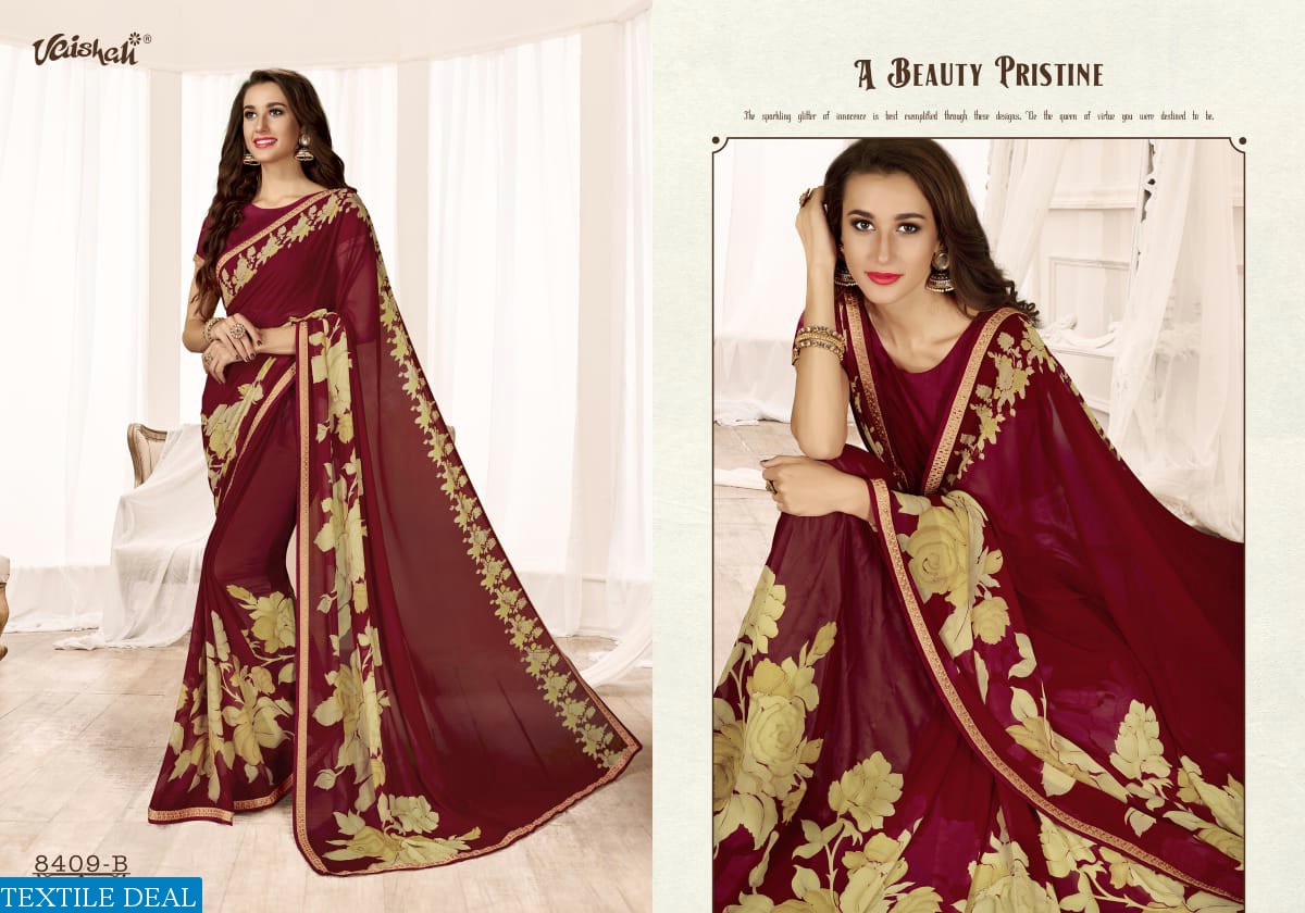 VAISHALI ANANADA GEORGETTE GOOD LOOKING CLASSY SAREE COLLECTION