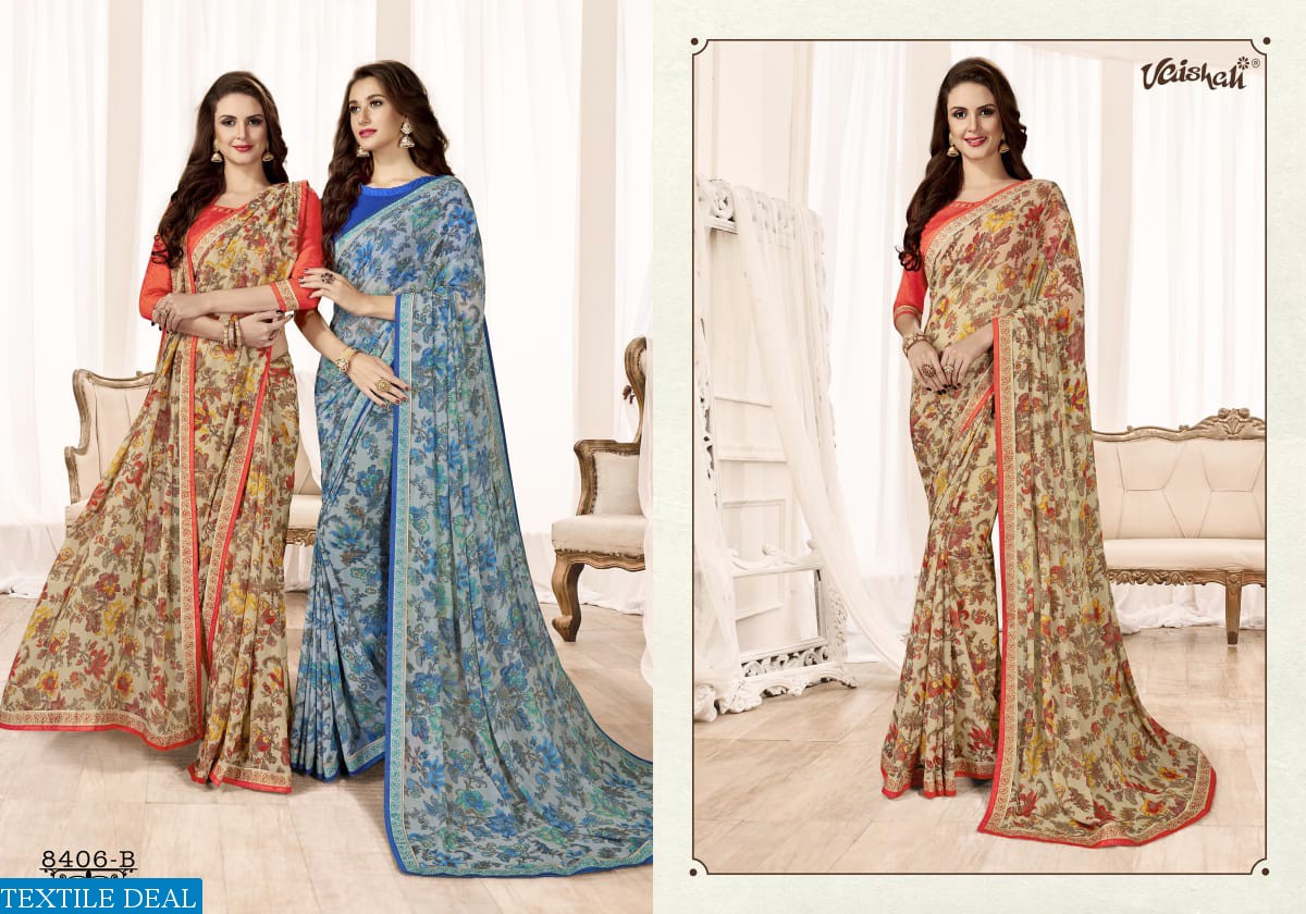 VAISHALI ANANADA GEORGETTE GOOD LOOKING CLASSY SAREE COLLECTION
