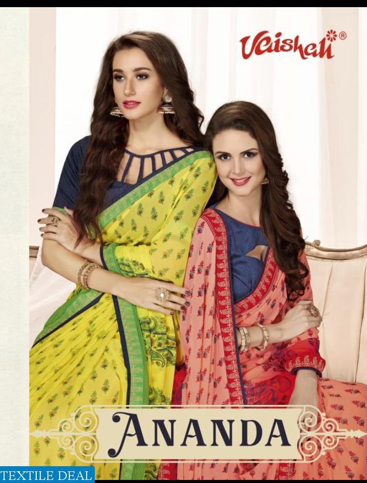 VAISHALI ANANADA GEORGETTE GOOD LOOKING CLASSY SAREE COLLECTION