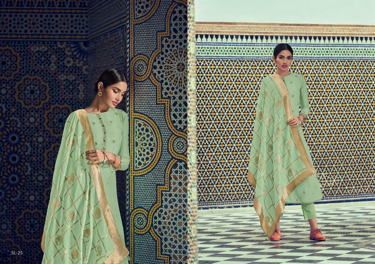 VARSHA FASHION SCARLET TUSSAR SILK WITH EMBROIDERY EXCLUSIVE DESIGN PRINT SALWAR SUITS