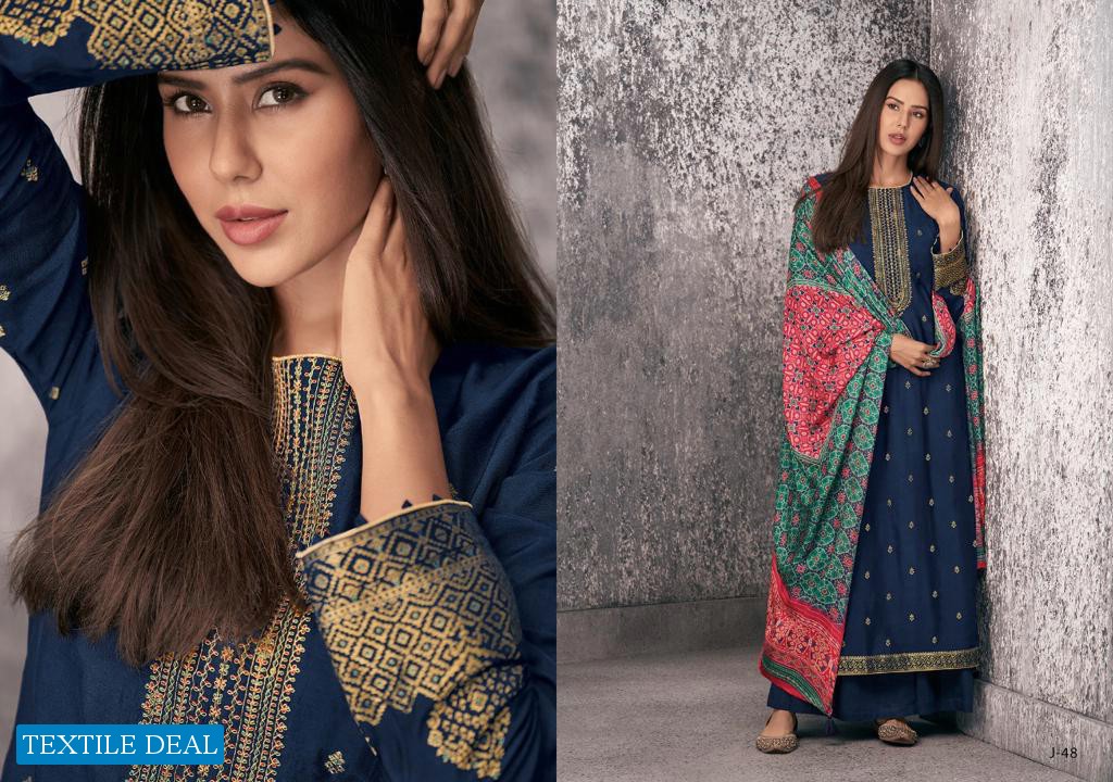 VARSHA PRESENT JASHN PURE MEENAKARI WOVEN EMBROIDERY PARTY WEAR SALWAR SUIT