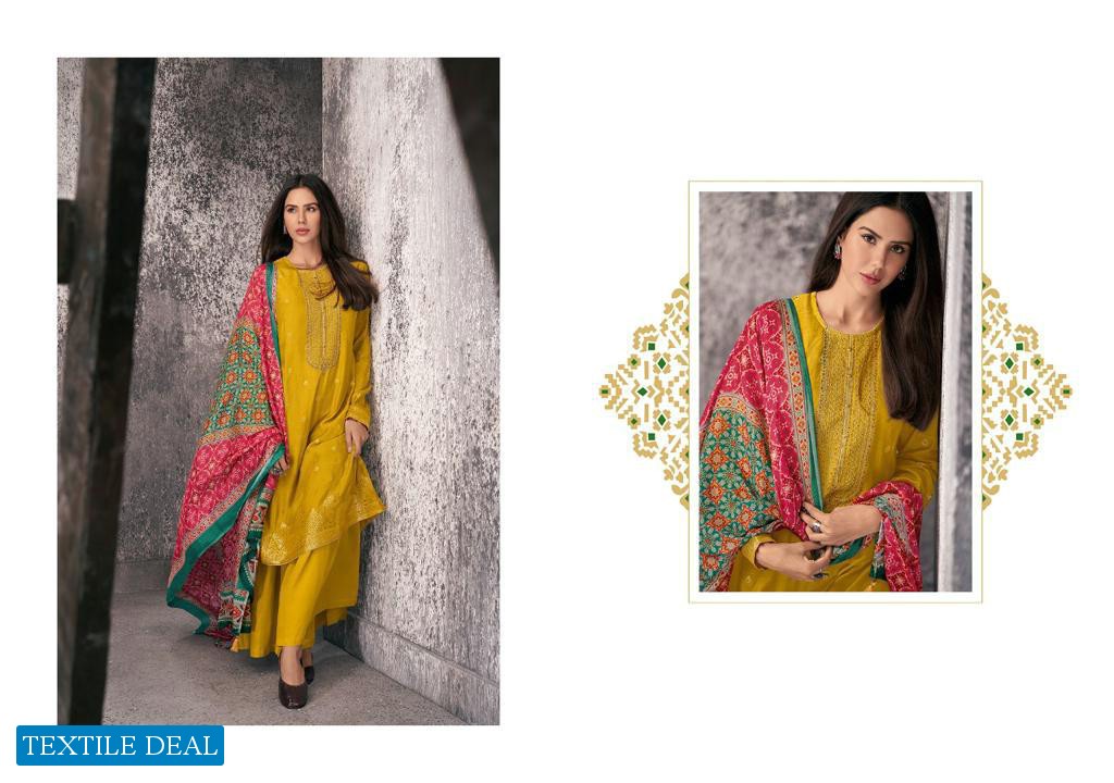 VARSHA PRESENT JASHN PURE MEENAKARI WOVEN EMBROIDERY PARTY WEAR SALWAR SUIT