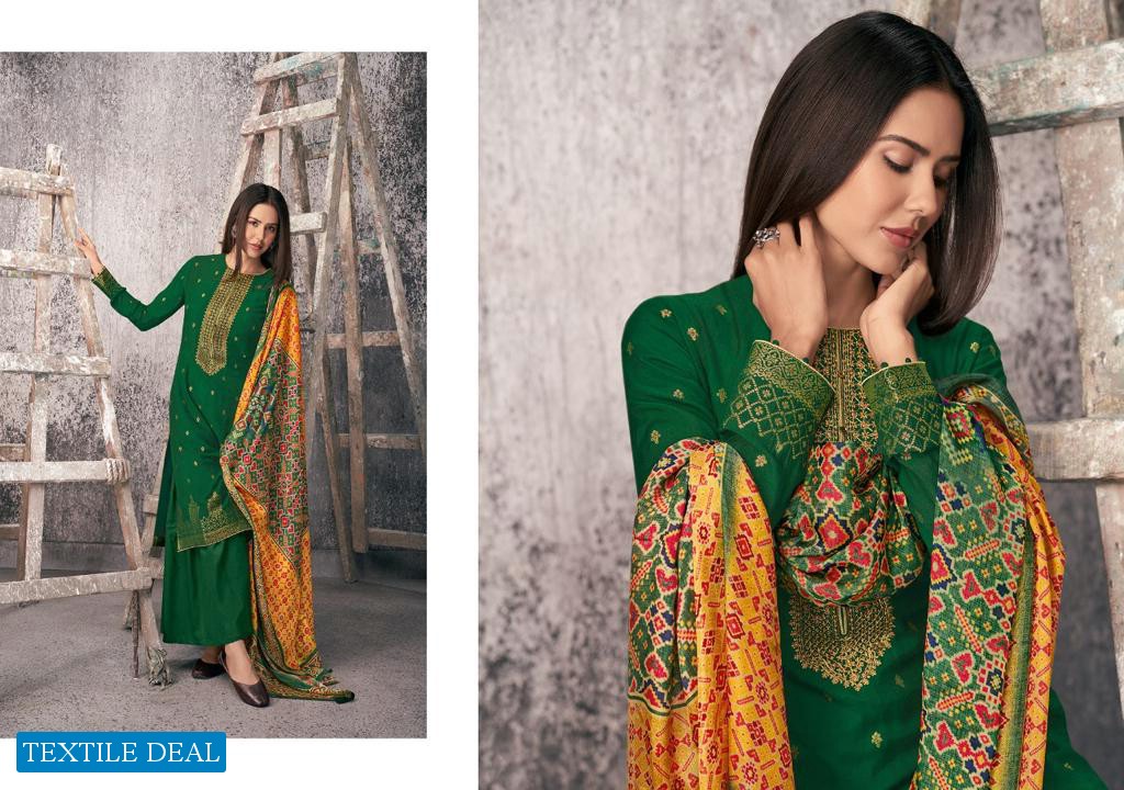 VARSHA PRESENT JASHN PURE MEENAKARI WOVEN EMBROIDERY PARTY WEAR SALWAR SUIT
