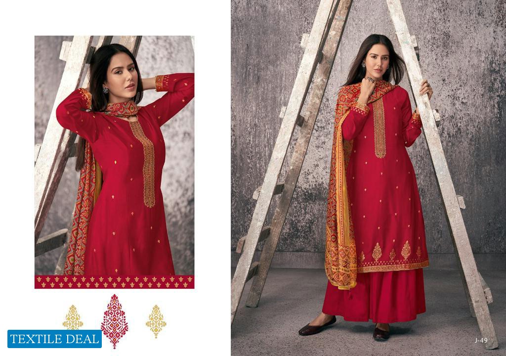 VARSHA PRESENT JASHN PURE MEENAKARI WOVEN EMBROIDERY PARTY WEAR SALWAR SUIT