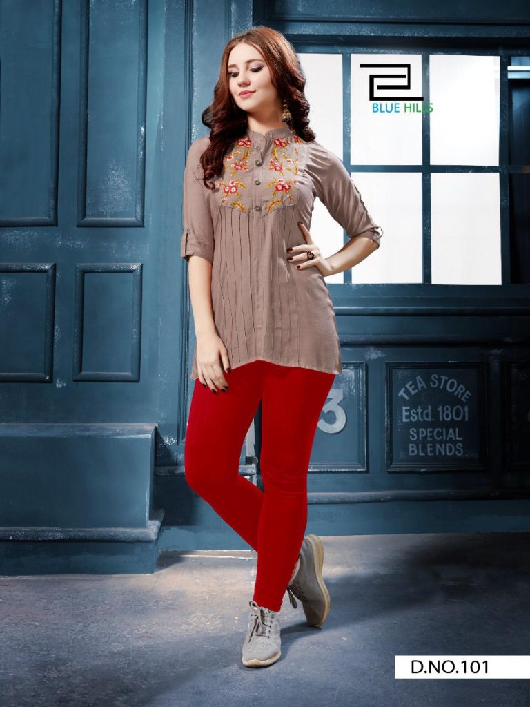 VEE FAB RE BOUNCE RAYON READYMADE KURTI COLLECTION IN SURAT MARKET