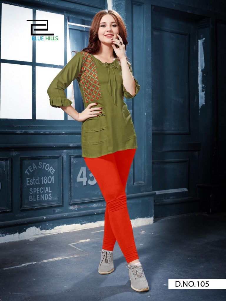 VEE FAB RE BOUNCE RAYON READYMADE KURTI COLLECTION IN SURAT MARKET